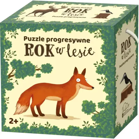 Rok w lesie. Puzzle progresywne / Wydawnictwo Nasza Księgarnia