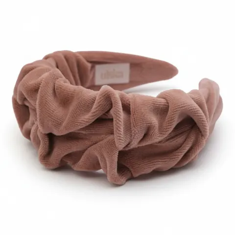 Opaska Marszczulka Velvet BEIGE / UL&KA