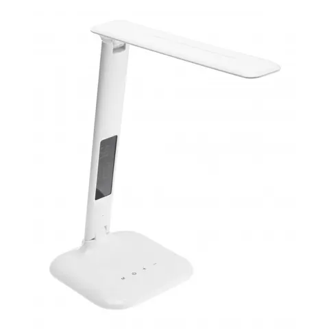Lampka biurkowa GALACTIC LED, 5W, 240lm, AC220-240V, 50/60Hz,zmienna barwa(3000K, 4000K, 6000K) kalendarz, budzik, termometr, biały; LB-GAL5WM0-10, GTV