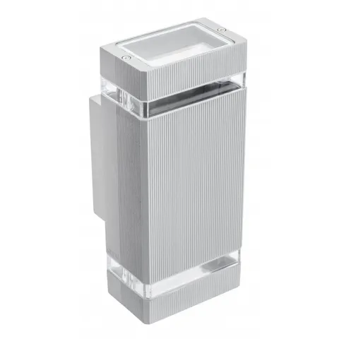 Oprawa ścienna dwukierunkowa NESSA, GU10, MAX. 2x50W, IP54, AC220-240V, 50/60Hz, szara