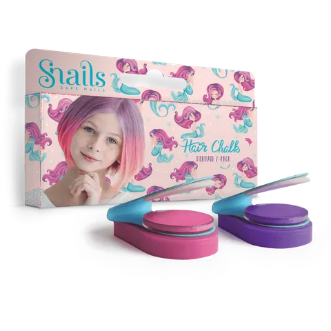 Zmywalne kredy do włosów Hair Chalk - Mermaid / Snails