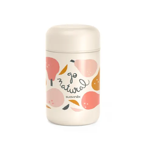 TERMOS GO NATURAL 400 ML BEŻOWY Z GRUSZKĄ
