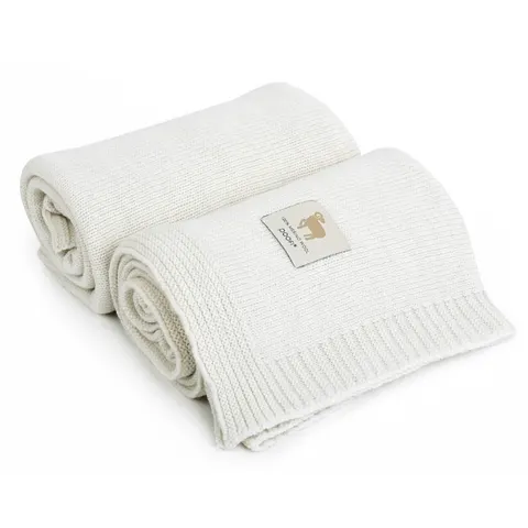 Kocyk Merino Kyoto - kremowy / Poofi