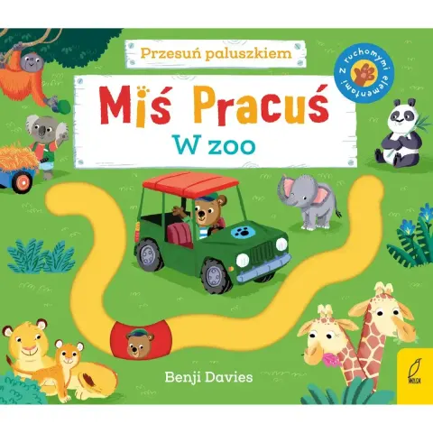 Miś Pracuś. Przesuń paluszkiem. W zoo / Wydawnictwo Wilga