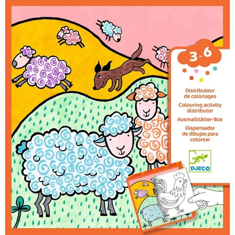 Kolorowanki z grami FARMA. Djeco
