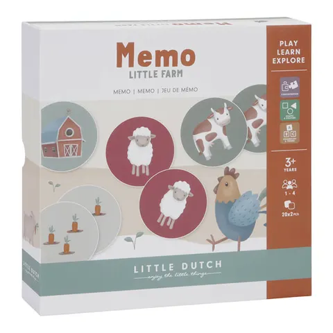 Gra Memory Little Farm FSC / Little Dutch