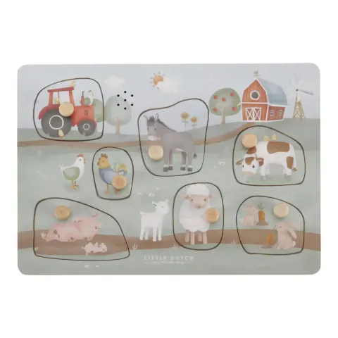 Puzzle dźwiękowe Little Farm FSC / Little Dutch