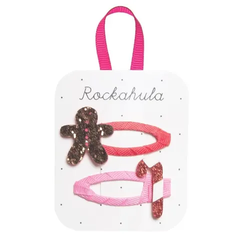 Spinki do włosów Gingerbread And Candy Cane / Rockahula