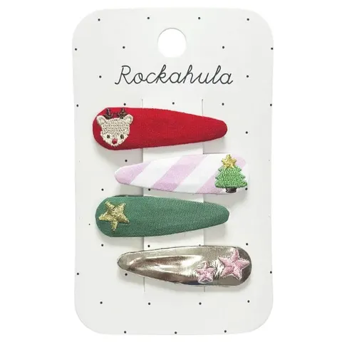 Spinki do włosów Jolly Xmas Embroidered / Rockahula
