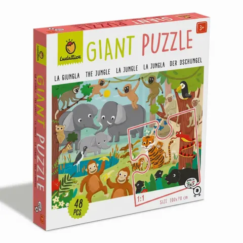 GIGANT PUZZLE – podłogowe – DŻUNGLA / Ludattica
