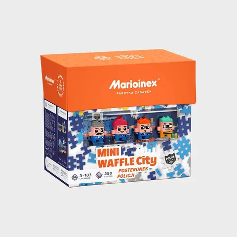 Klocki MINI Waffle City Posterunek Policji 280 el. / Marioinex