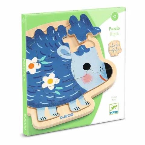 Drewniane puzzle w ramce JEŻ / Djeco
