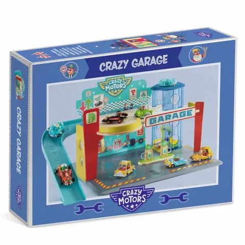 Warsztat samochodowy kolekcja CRAZY MOTORS. Djeco
