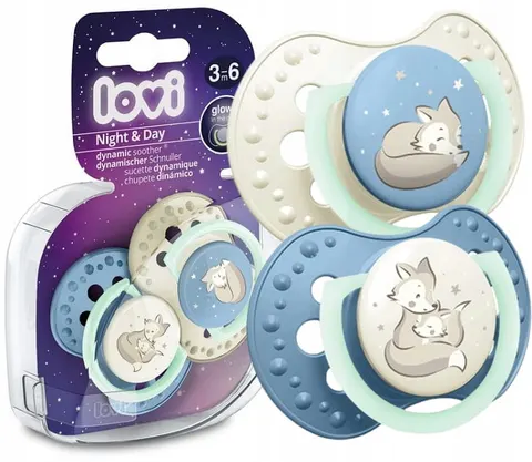 Smoczki Night&Day Blue 2szt. / Lovi