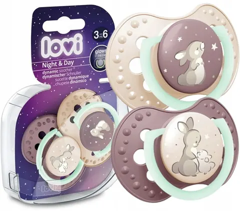 Smoczki Night&Day Purple 2szt. / Lovi