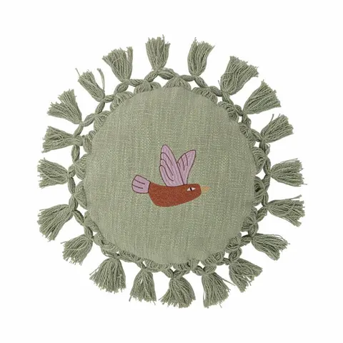 Poduszka dekoracyjna Elinna - Green / Bloomingville Mini