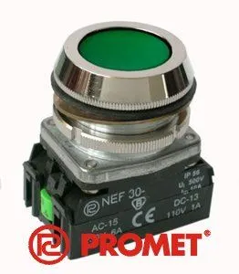 NEF30-KX przycisk zielony
