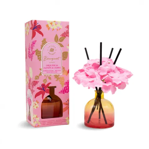 LA CASA DE LOS AROMAS FLOWER BOUQUET Patyczki zapachowe JAŚMIN & CEDR, 170 ml