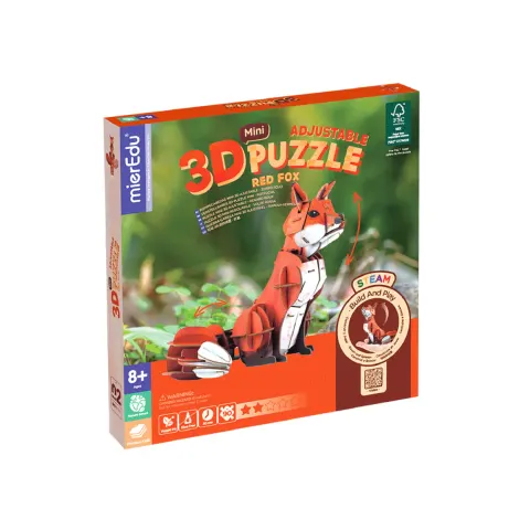 Puzzle 3D mini - Lis / mierEdu
