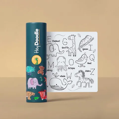 Mata Silikonowa do Kolorowania A4 - Zwierzęta / HeyDoodle