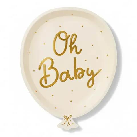Talerzyki Oh baby, 6 szt. / PartyDeco