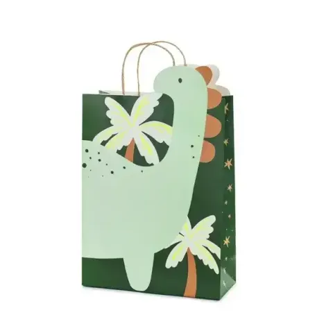 Torebka na prezenty Dinozaur, 10x24x37 cm / PartyDeco
