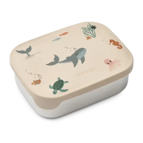 Lunchbox z przegródkami Arthur - Sea creature, sandy / Liewood