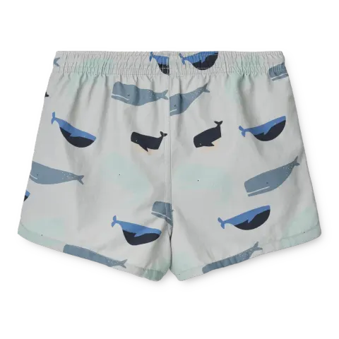Szorty kąpielowe Aiden - Whales, cloud blue / Liewood