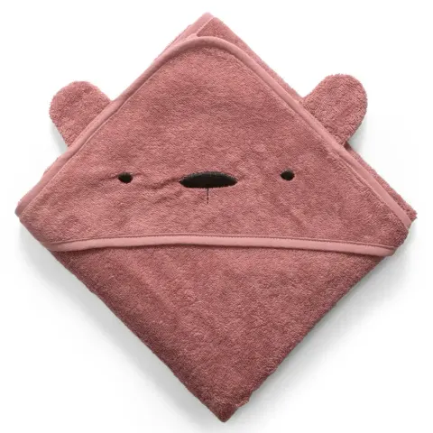 Ręcznik z kapturkiem Milo - blossom pink / Sebra