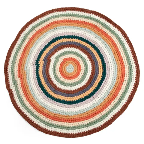 Dziergana mata podłogowa - mixed colours / Sebra