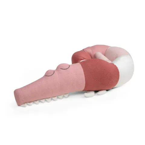 Mini poduszka Sleepy Croc - blossom pink / Sebra