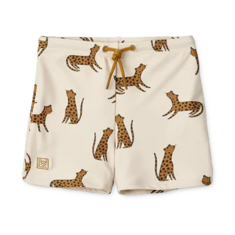 Spodenki kąpielowe UV Otto - Leopard, sandy / Liewood