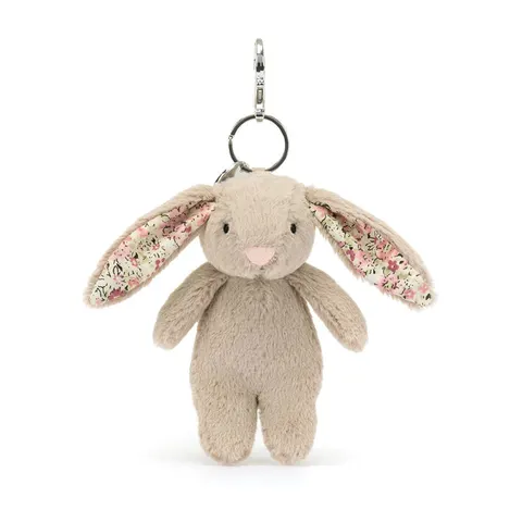 Breloczek Króliczek z Kwiecistymi Uszami Beżowy / Jellycat BL4BBC