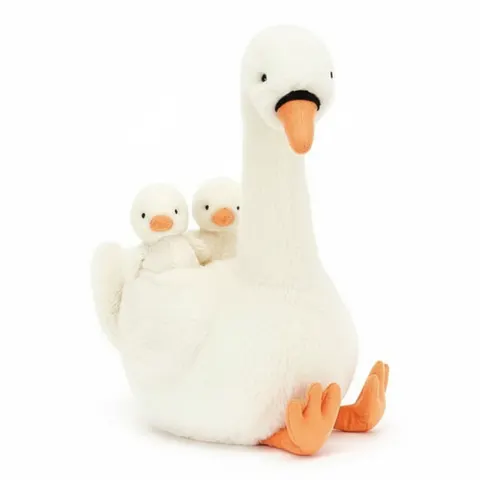 Łabędź z Maleństwami 39 cm / Jellycat