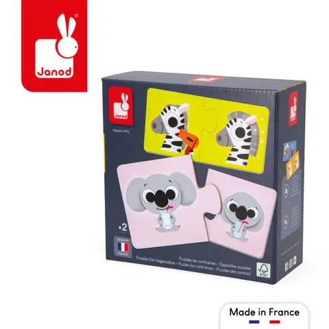 Pierwsze puzzle do pary Przeciwieństwa 24 elementy / Janod