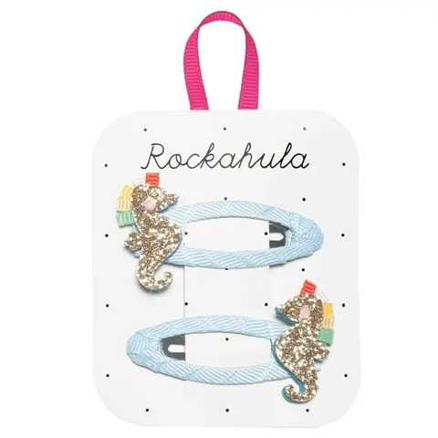 Spinki do włosów Glitter Rainbow Seahorse / Rockahula Kids