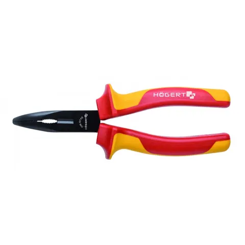 Szczypce wydłużone wygięte 160mm 1000V VDE; HT1P919, HOGERT