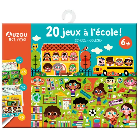 20 gier podróżnych - W szkole / Auzou