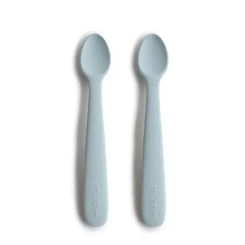 Łyżeczki silikonowe Powder Blue 2 sztuki, Mushie