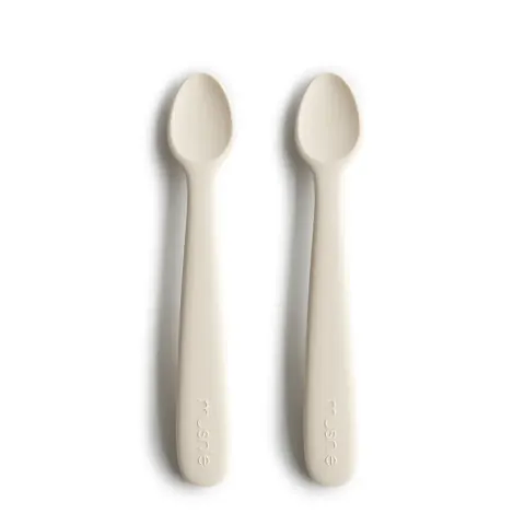 Łyżeczki silikonowe Ivory 2 sztuki, Mushie