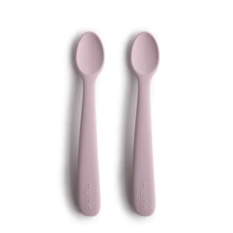 Łyżeczki silikonowe Soft Lilac 2 sztuki, Mushie