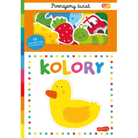 Akademia mądrego dziecka Ksiązka poznajemy świat kolory Harperkids