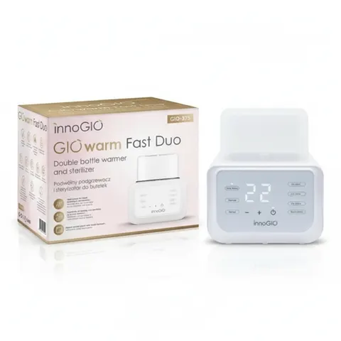 Podwójny podgrzewacz i sterylizator do butelek GIOwarm Fast Duo / InnoGIO
