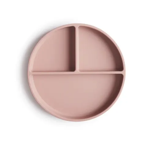 Talerzyk silikonowy z przyssawką - Blush / Mushie