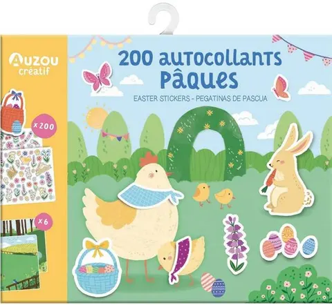 Auzou Zestaw 200 naklejek Wielkanoc