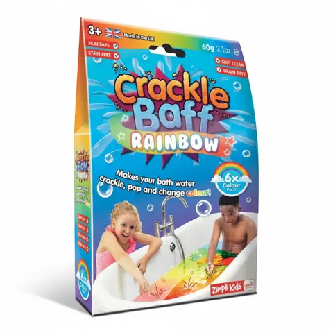 Strzelający proszek do kąpieli Crackle Baff Colours 6 użyć 6 kolorów 3+ / Zimpli Kids
