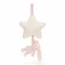 Jellycat pozytywka Bashful Bunny Musical Pull Różowy