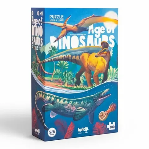 Puzzle + gra obserwacyjna Age of dinosaurs / Londji PZ598