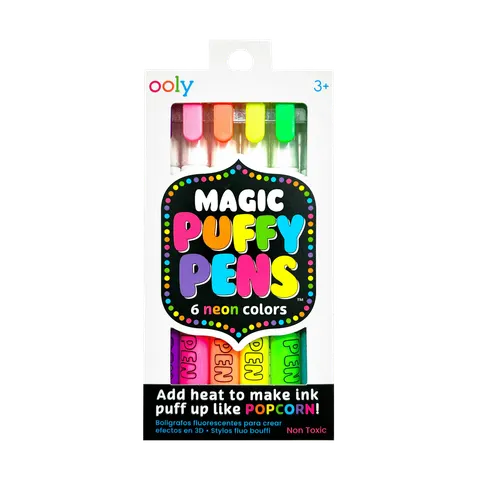 Magicznie Puchnące Flamastry z Efektem 3D, Magic Puffy / Ooly