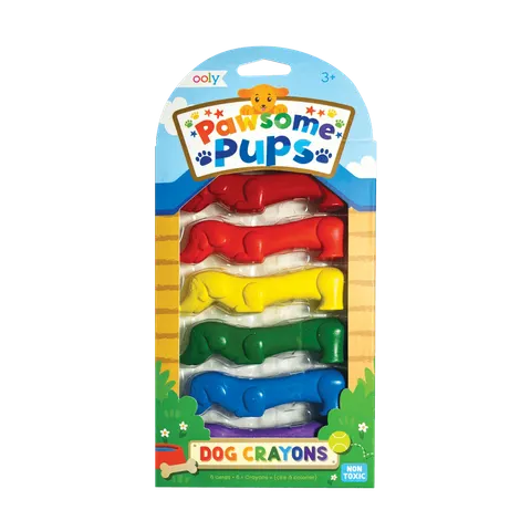 Kredki Malucha Pieski, Pawsome Pups - 6 szt. / Ooly